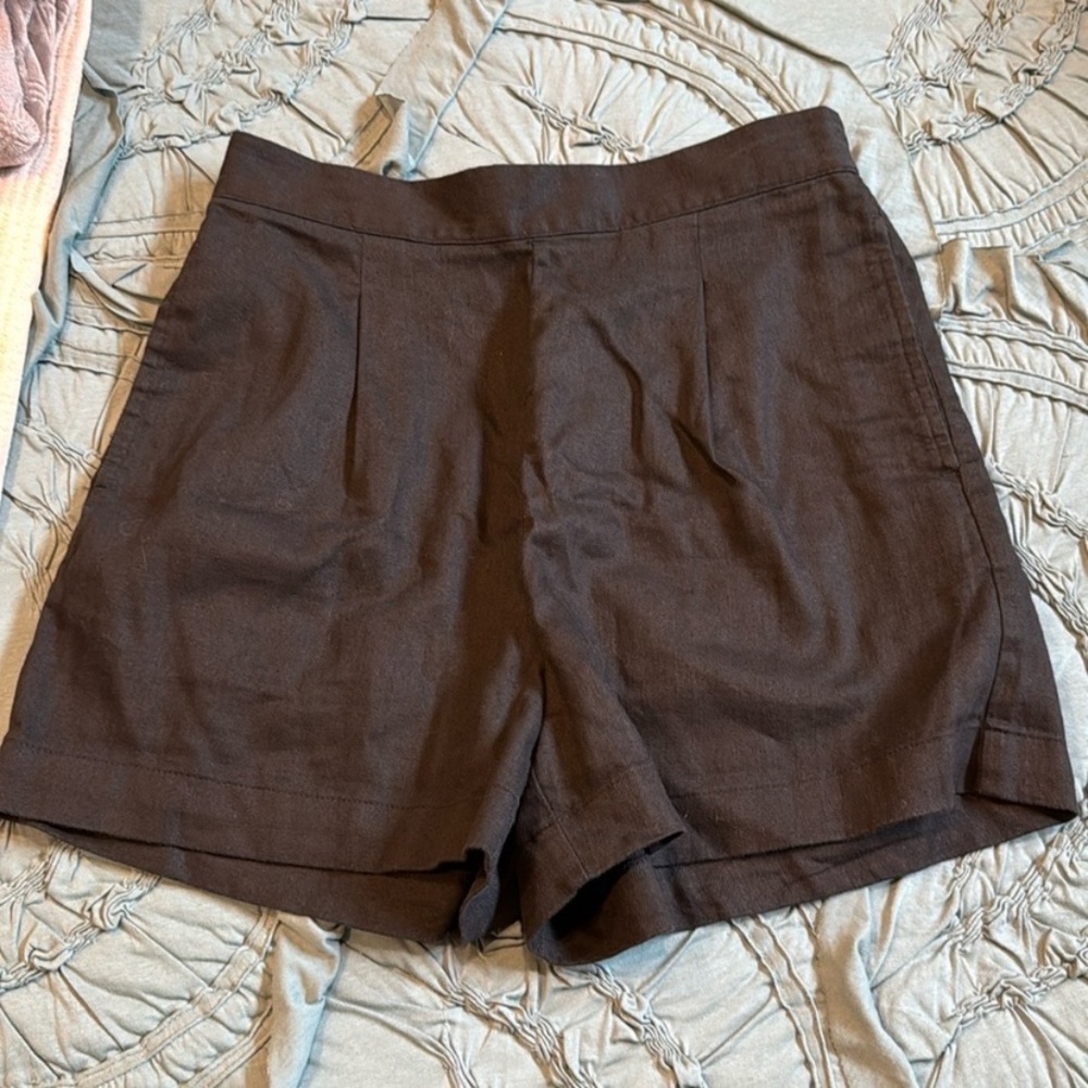 Madewell High Rise Linen Blend Short